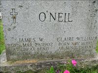 O'Neil, James W. and Clair (Williams)